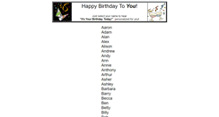 Desktop Screenshot of bdaysong.com